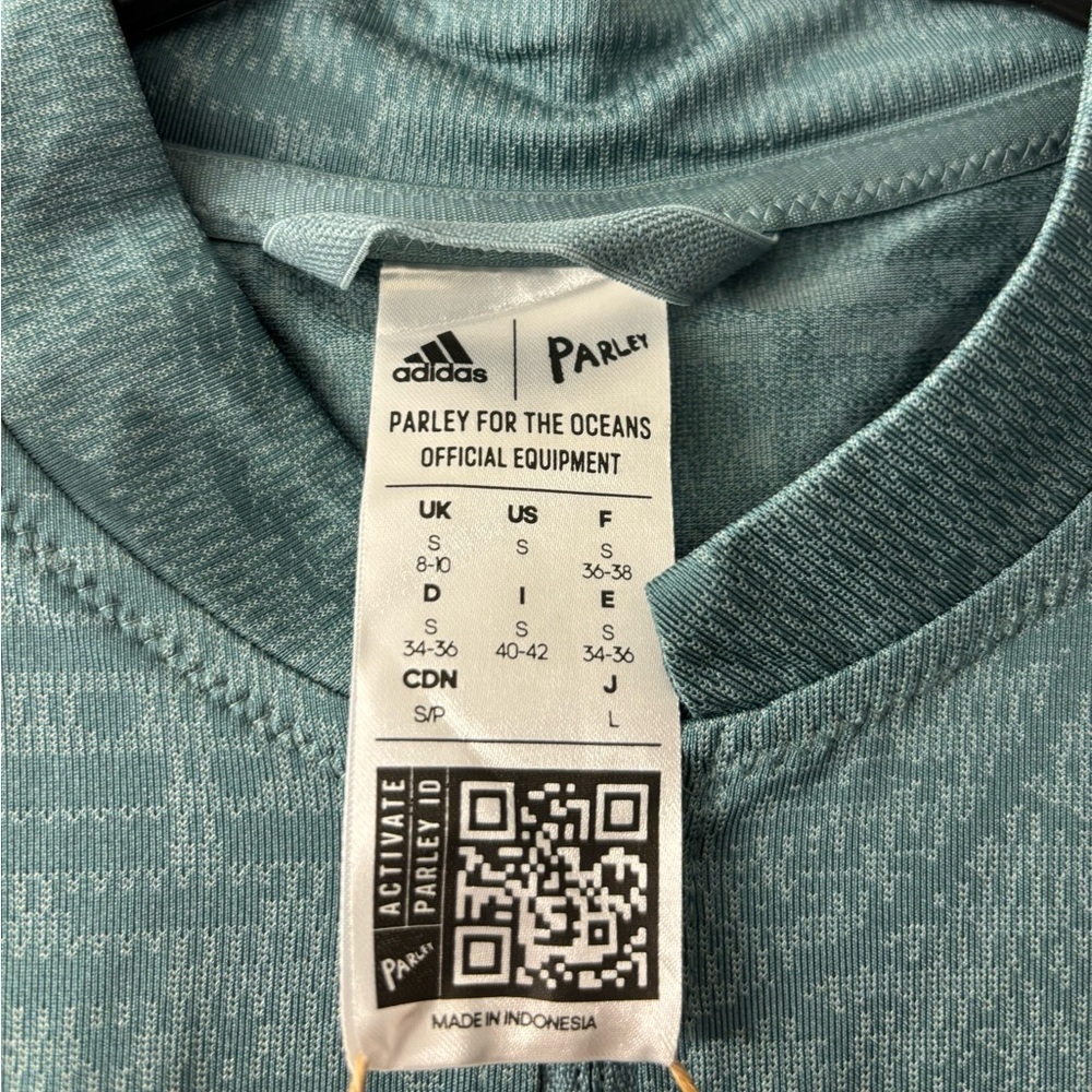 Adidas X Parley Heat.RDY Women’s Green Cycling Jersey Size Small - Picture 5 of 11